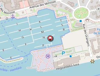 Carte de Uship Maréva à Hendaye