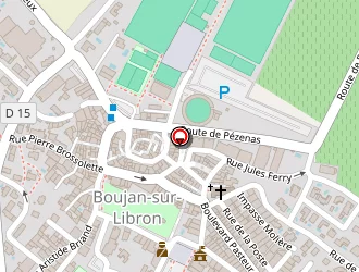 Carte de La Poste à Boujan-sur-libron