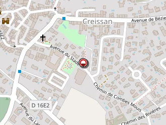 Carte de Le Zing à Creissan