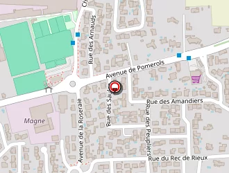 Carte de Magne à Magalas