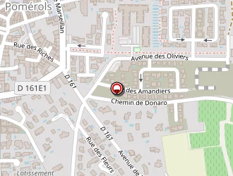 Carte de Construction H V à Pomérols