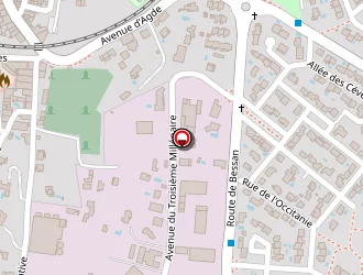 Carte de Communauté D'agglomération Hérault Méditerranée à Saint-thibéry