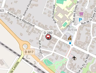 Carte de Groupama à Artix