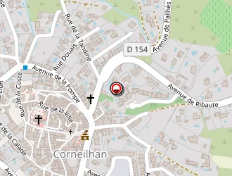 Carte de La Poste à Corneilhan