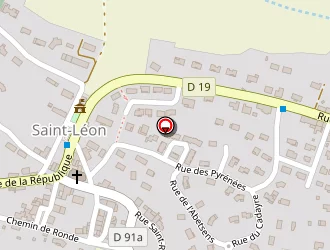 Carte de Vrb à Saint-léon