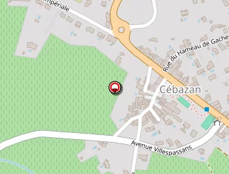 Carte de Tennis à Cébazan