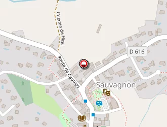 Carte de La Poste à Sauvagnon