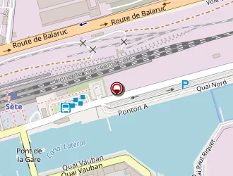 Carte de Hotel Le National à Sète