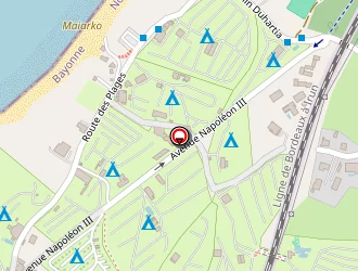 Carte de Ostalamer à Saint-jean-de-luz