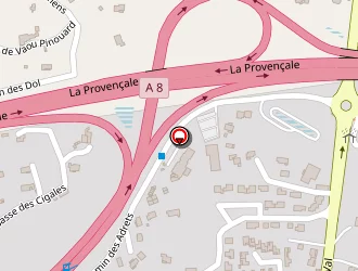 Carte de Hôtel Ibis à Brignoles