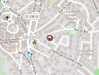 Carte de Augacia à Nézignan-l'évêque