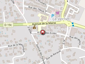 Carte de Ecole Primaire à Vernet