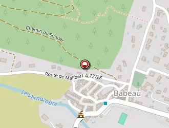 Carte de Centre Malibert à Babeau-bouldoux