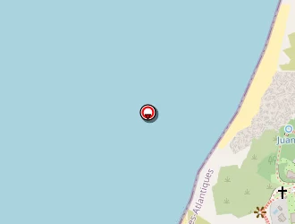 Carte de Plage Du Centre à Bidart