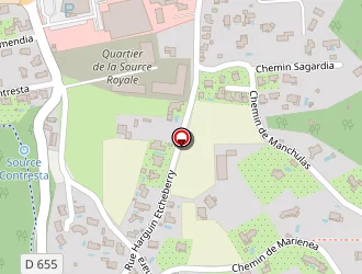 Carte de Etxeterra à Bidart