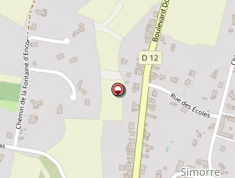 Carte de Lacomme Voyage à Simorre