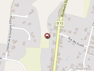 Carte de Commune De Simorre (commune) à Simorre