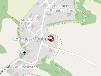 Carte de Debaix David à Lourties-monbrun