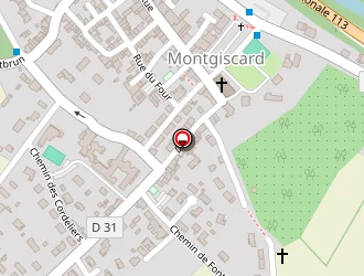 Carte de La Halle à Montgiscard