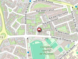 Carte de Lycée Polyvalent Jean Moulin à Pézenas