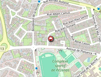 Carte de Espace Aquatique à Pézenas