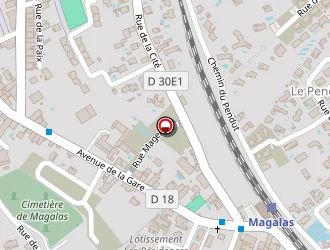 Carte de La Poste à Magalas