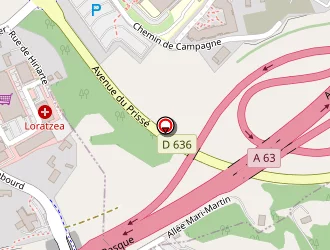 Carte de Fronton De Rebot à Saint-pierre-d'irube