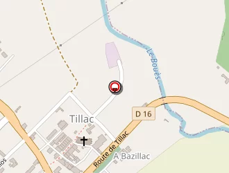 Carte de L'atelier 32 à Tillac