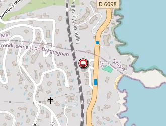 Carte de La Sucriere à Agay