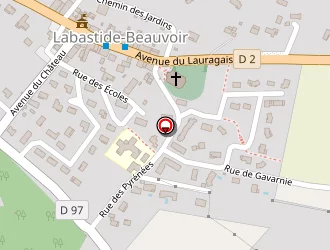 Carte de Le Mulard à Labastide-beauvoir