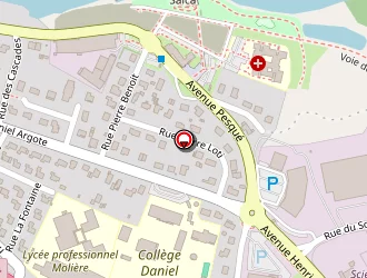 Carte de Lycée Professionnel Molière à Orthez