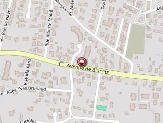 Carte de Garage Lannebras à Anglet