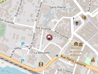 Carte de La Pharmacie Rive Gauche à Orthez