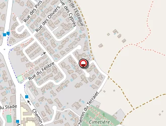 Carte de Medinat à Poussan