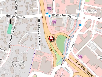 Carte de Quiksilver à Anglet