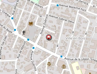 Carte de L'institut à Bayonne