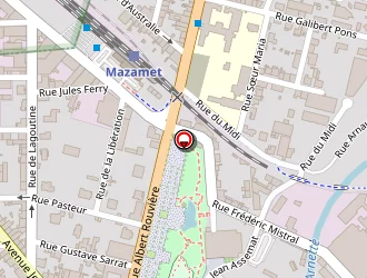 Carte de Ecole De Conduite Mazamétaine à Mazamet