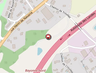 Carte de Cegelec Pau à Bayonne