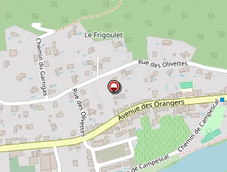 Carte de Tennis à Roquebrun