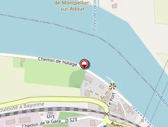 Carte de La Galupe à Urt