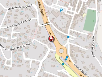 Carte de Le Moulin De La Guardiole à Trans-en-provence