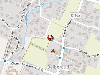 Carte de Ecole à Belberaud