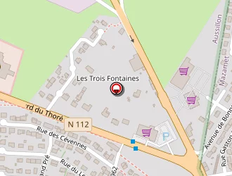 Carte de Aldi Marché à Aussillon