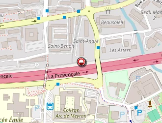 Carte de Piscine Du Val De L'arc à Aix-en-provence