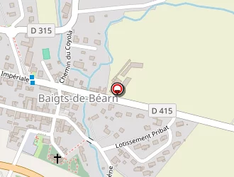 Carte de Auto 817 à Baigts-de-béarn