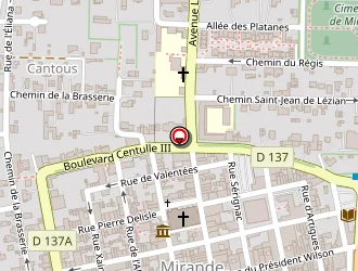 Carte de Bruzaud à Mirande