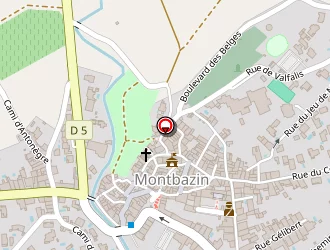 Carte de Duveau à Montbazin