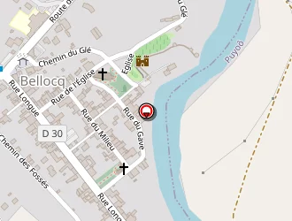 Carte de Maison Louberes à Bellocq