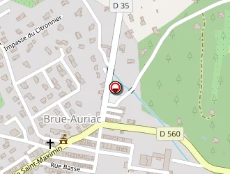 Carte de Le Maeline à Brue-auriac