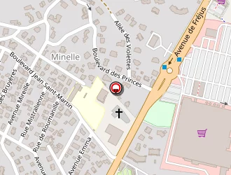 Carte de Mcdonald's à Mandelieu-la-napoule